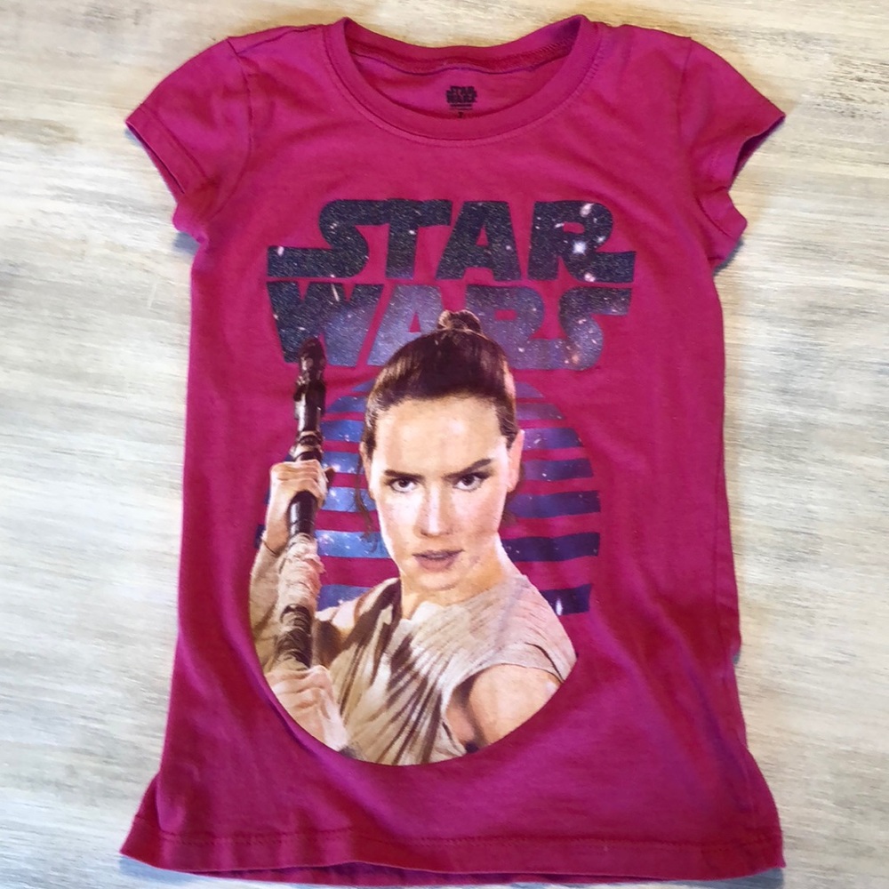 🌟Pink Star Wars Shirt🌟Girls shirt size 7🌟